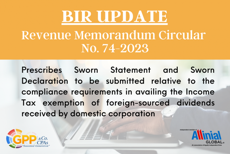 Sworn Declaration G. Pagaspas Partners & Co. CPAS